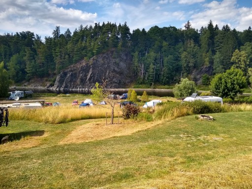 Der untere Teil des Campingplatz am Trepplesfelsen