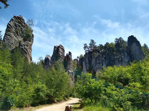 Die Prachauer Felsen in der Nähe des Eden Jinolice