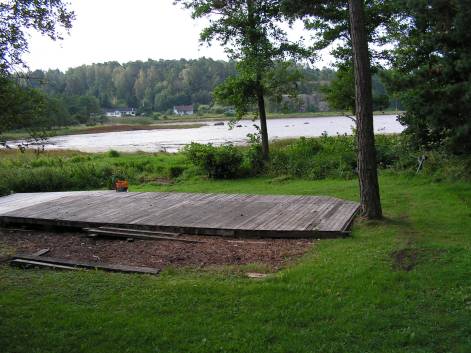 Der "Badestrand" des Bjälveröds Camping