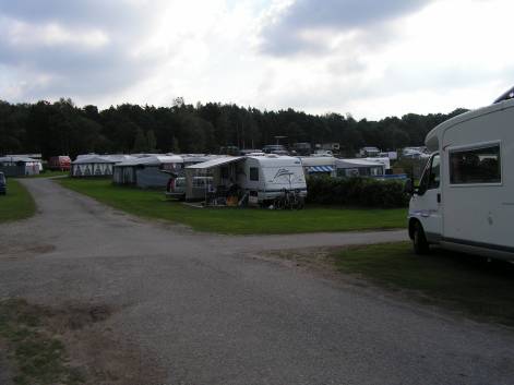 Blick über den ZePla Bjälveröds Camping