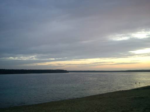 Sonnenuntergang über dem Helenesee