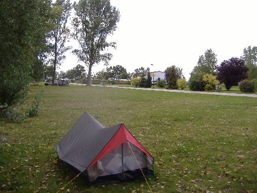 Saschas Zelt auf dem Ferien- und Freizeitpark Loissin