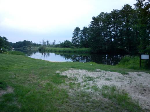 Der Strand des Campingplatz "Schwaan"