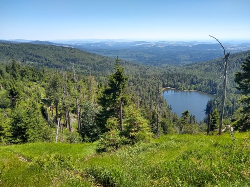 Blick vom Großen Rachel auf den Rachelsee