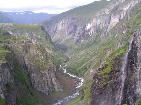 Das Mabodal unter dem Voringsfossen beim Garen Camping