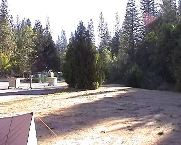 Ein Blick über den Wohnmobilteil des Yosemite Lakes Campground